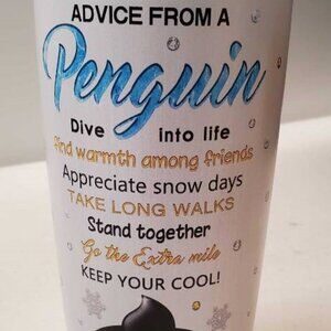 Penguin Tumbler 20 oz, Penguin Travel Coffee Cup Double Wall Stainless Steel Vac